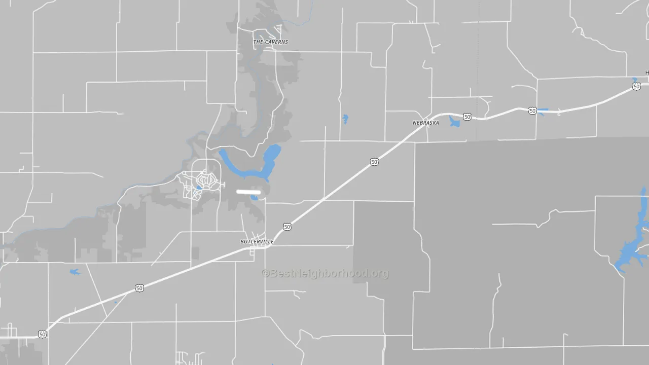 Transit Grade map of 47223, IN