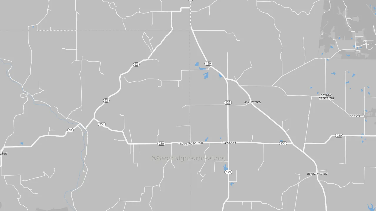 Transit Grade map of 47224, IN