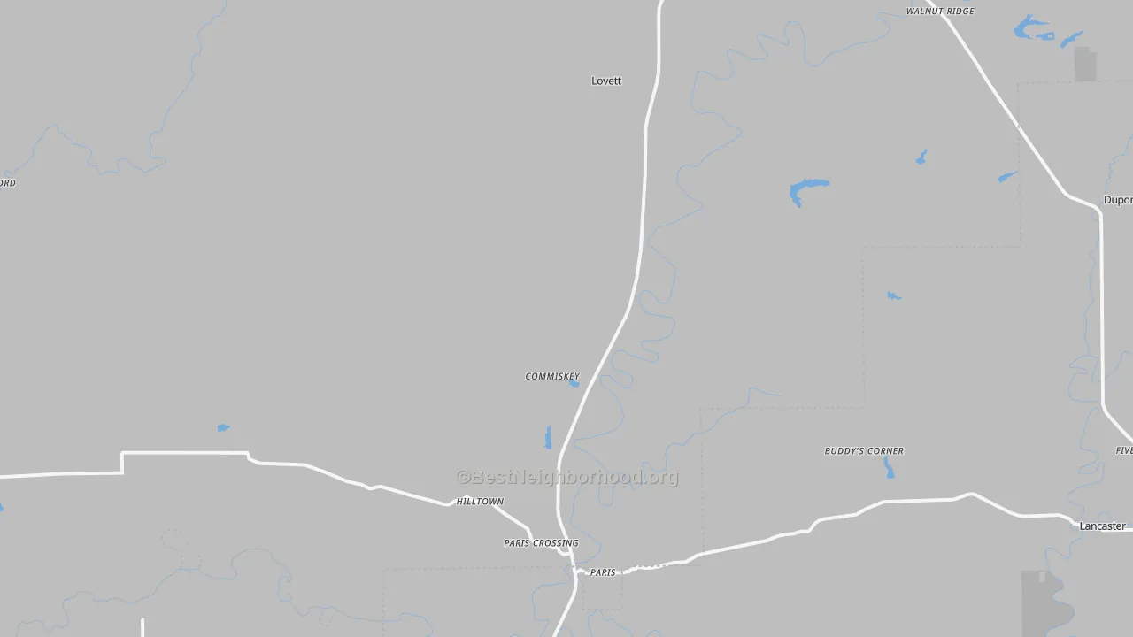Transit Grade map of 47227, IN