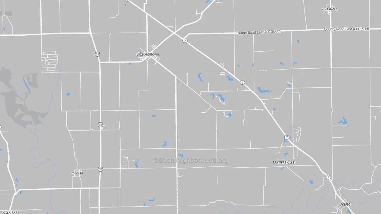 Transit Grade map of 47232, IN