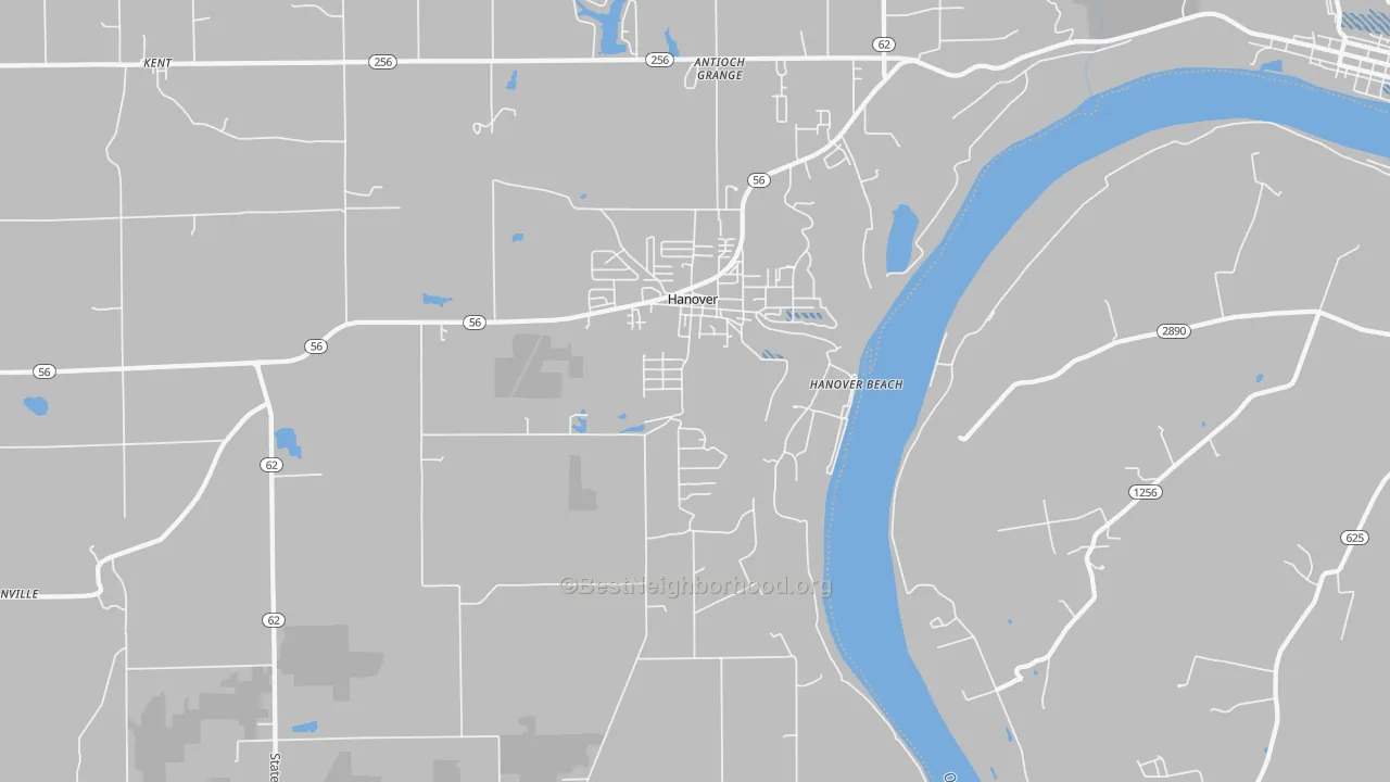 Transit Grade map of 47243, IN