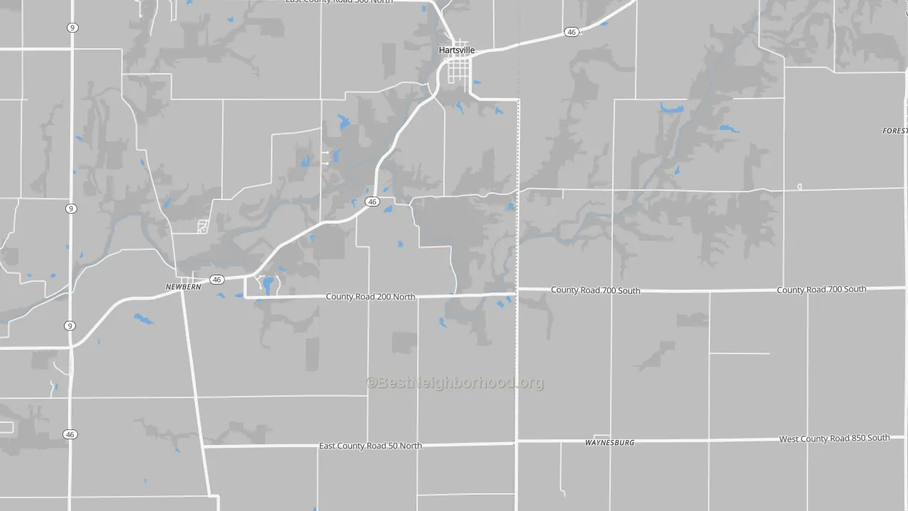 Transit Grade map of 47244, IN