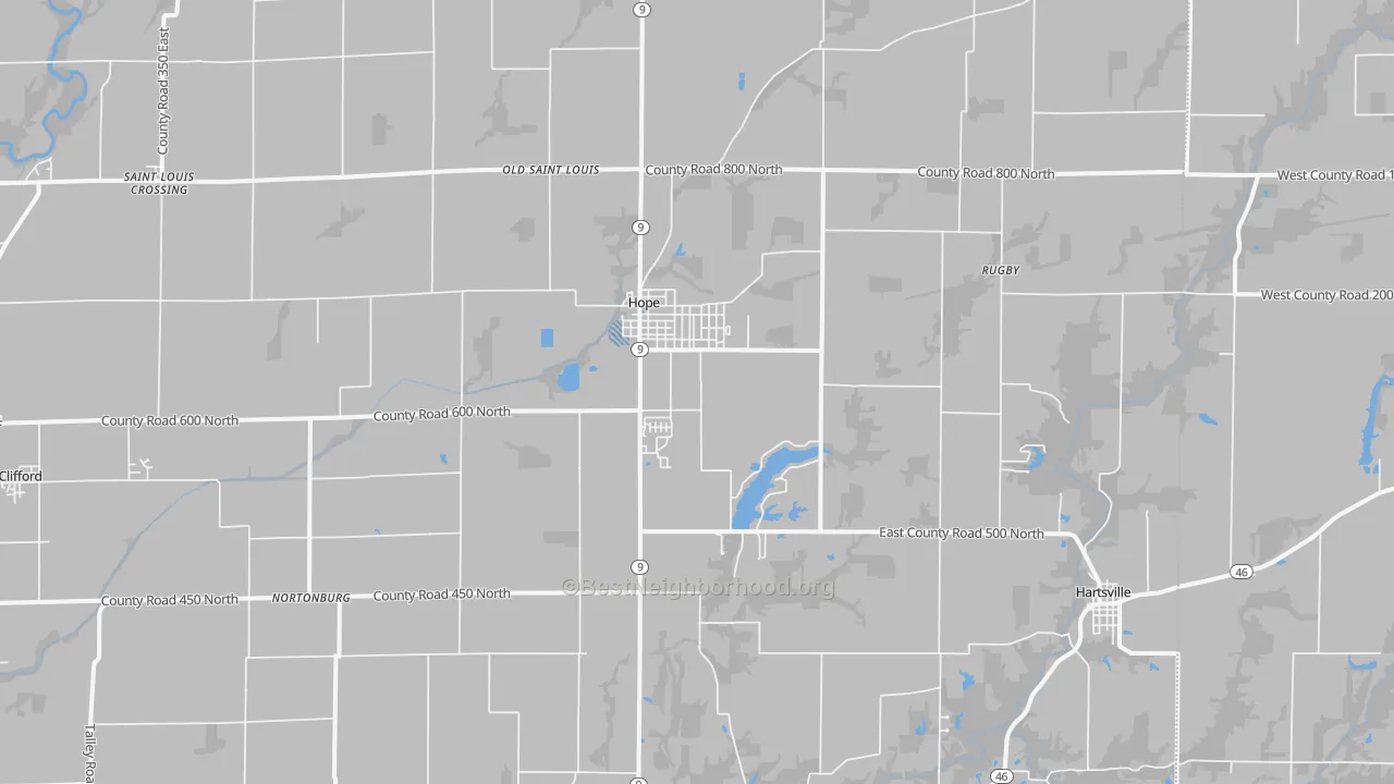 Transit Grade map of 47246, IN