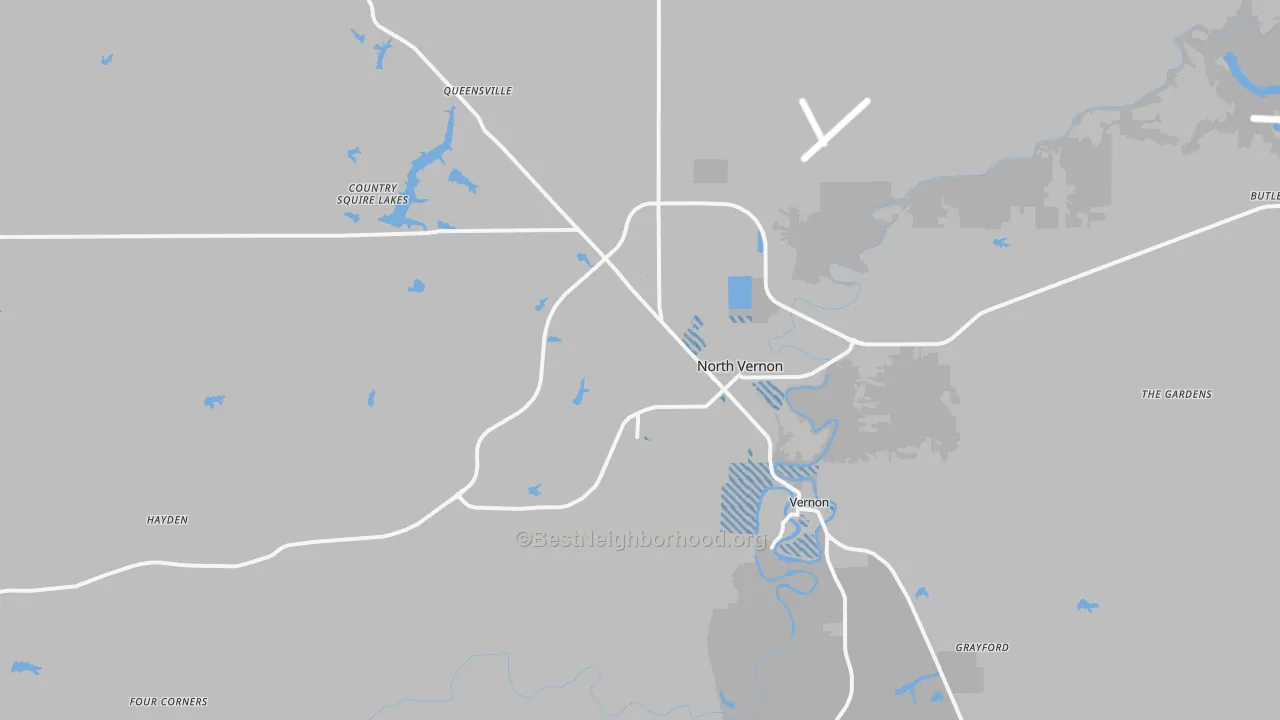 Transit Grade map of 47265, IN
