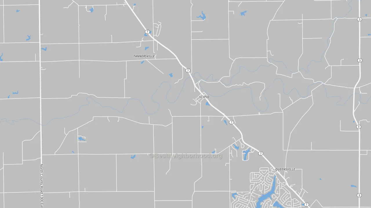 Transit Grade map of 47273, IN