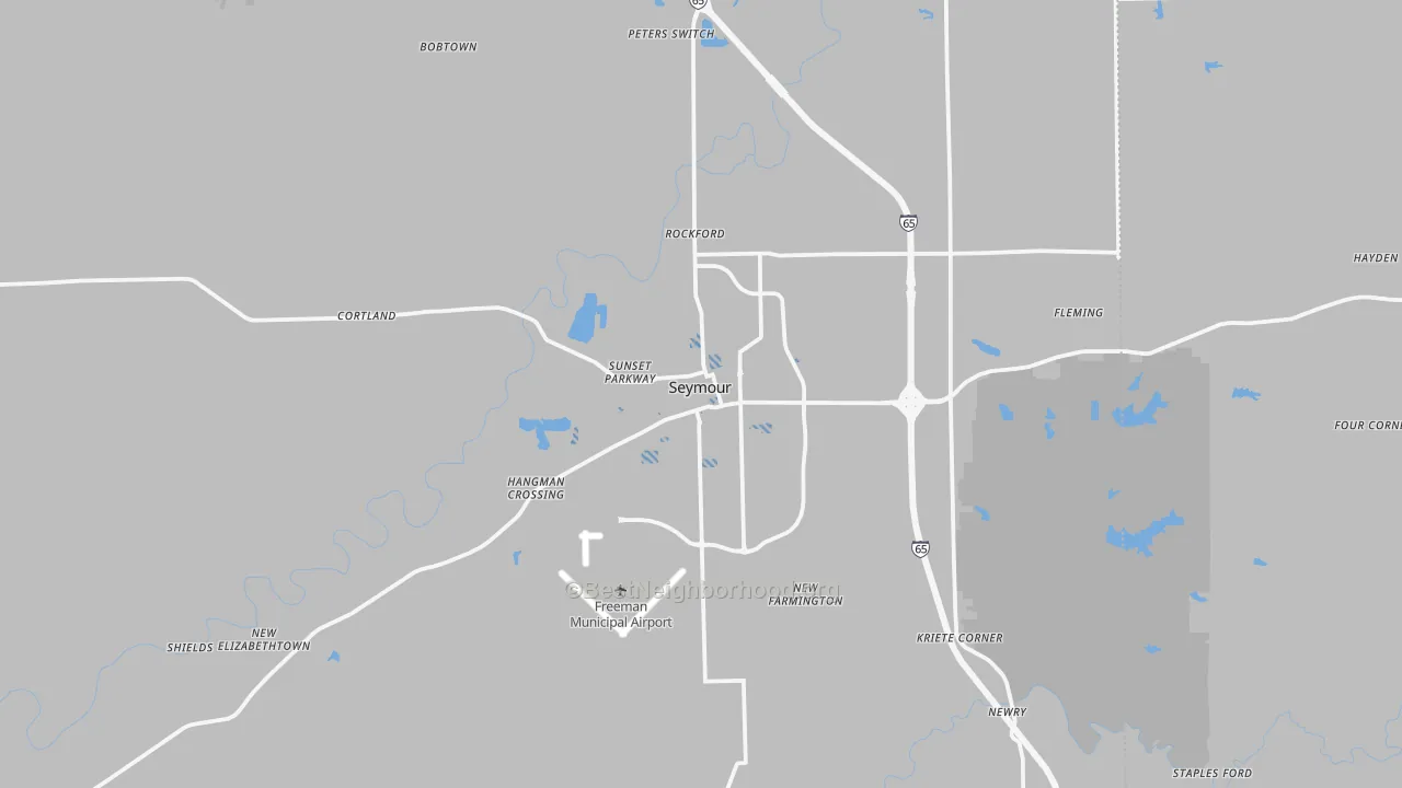 Transit Grade map of 47274, IN