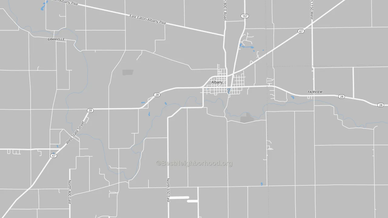 Transit Grade map of 47320, IN