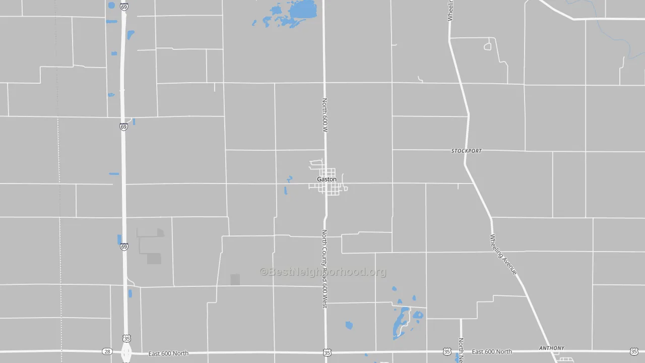 Transit Grade map of 47342, IN