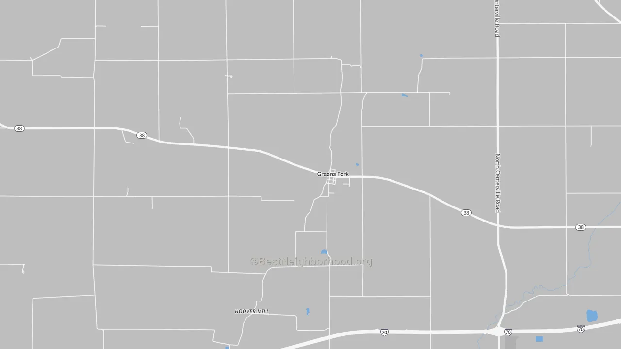 Transit Grade map of 47345, IN