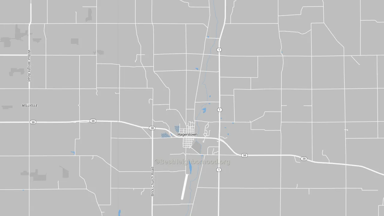 Transit Grade map of 47346, IN