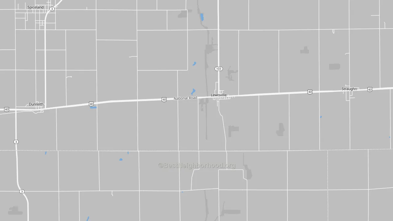 Transit Grade map of 47352, IN