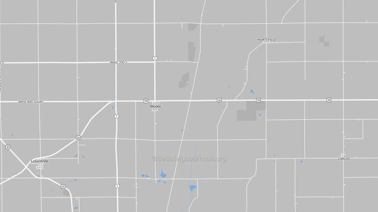 Transit Grade map of 47358, IN