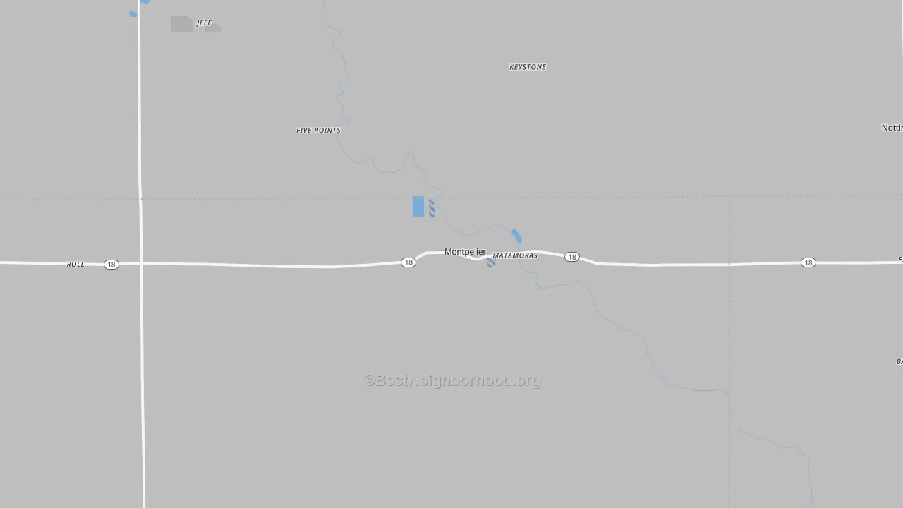 Transit Grade map of 47359, IN