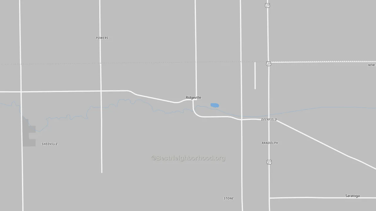 Transit Grade map of 47380, IN