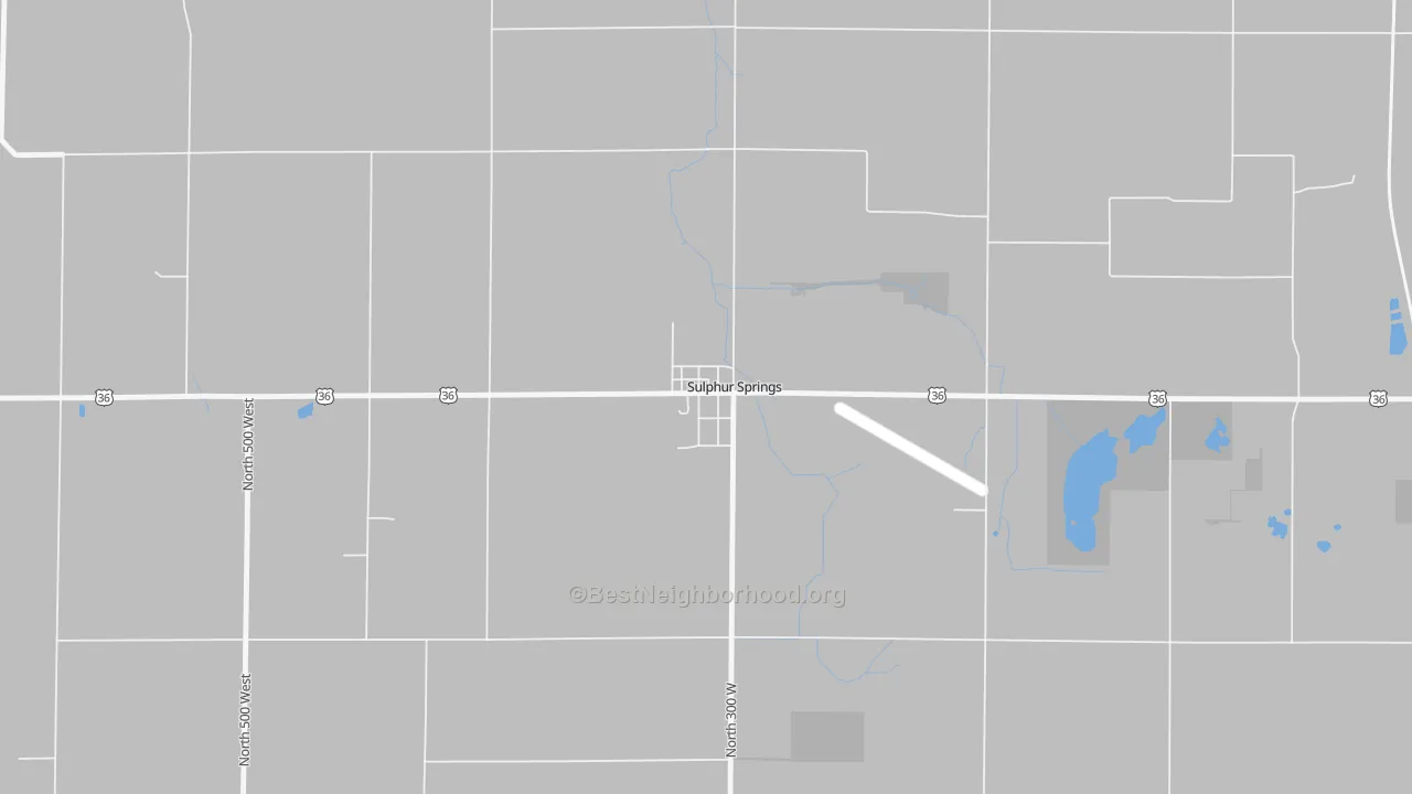 Transit Grade map of 47388, IN