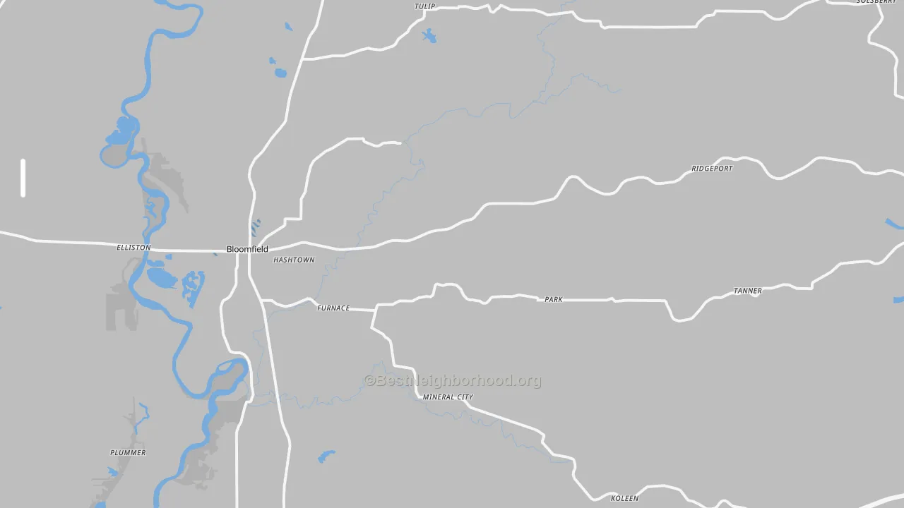 Transit Grade map of 47424, IN