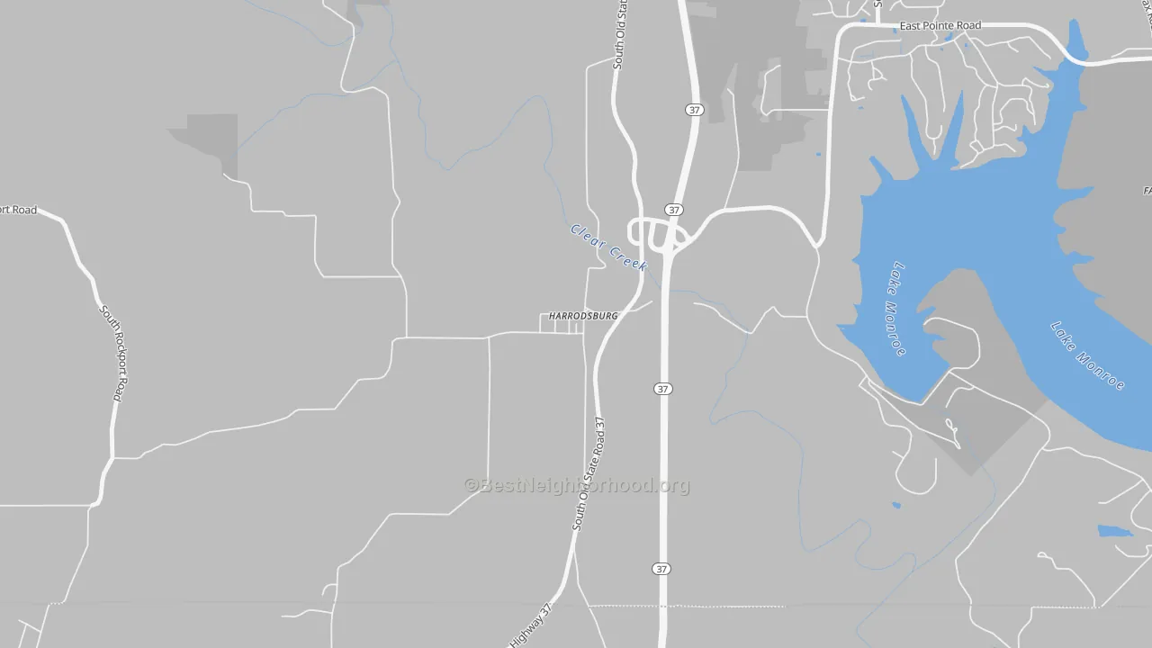 Transit Grade map of 47434, IN