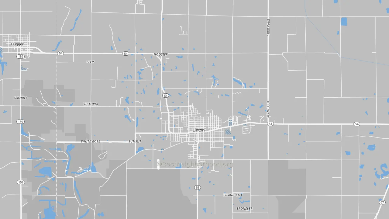 Transit Grade map of 47441, IN
