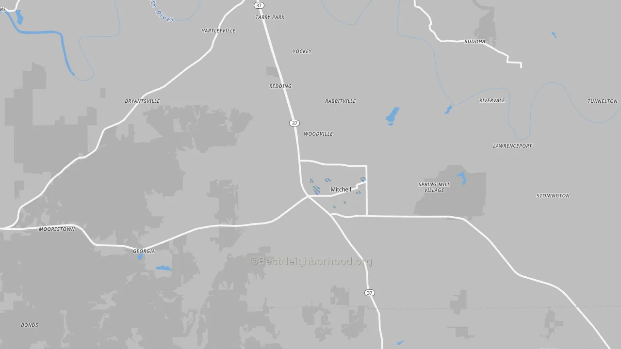 Transit Grade map of 47446, IN