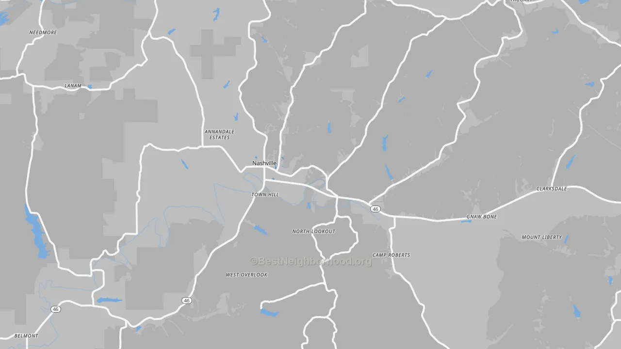 Transit Grade map of 47448, IN