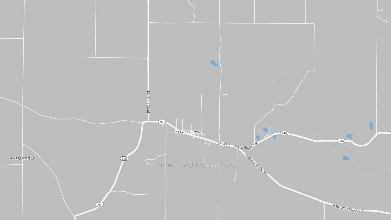 Transit Grade map of 47455, IN