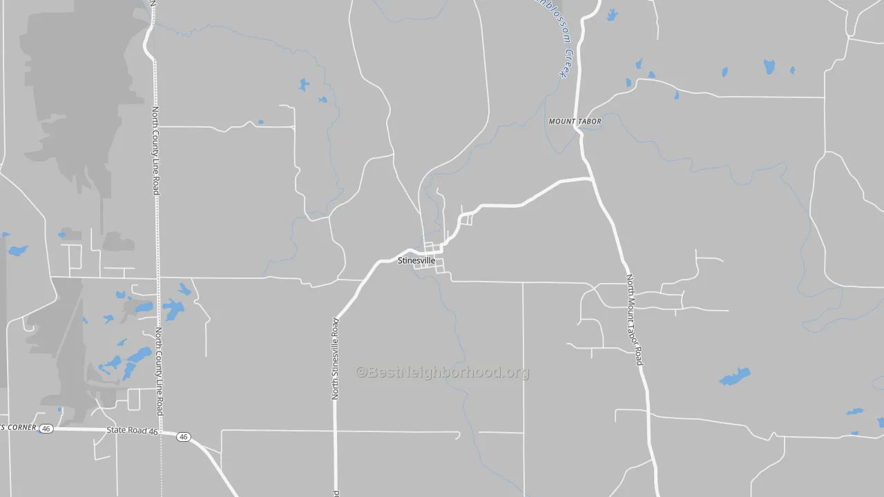 Transit Grade map of 47464, IN