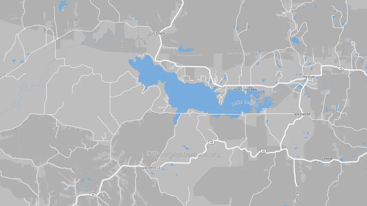 Transit Grade map of 47468, IN