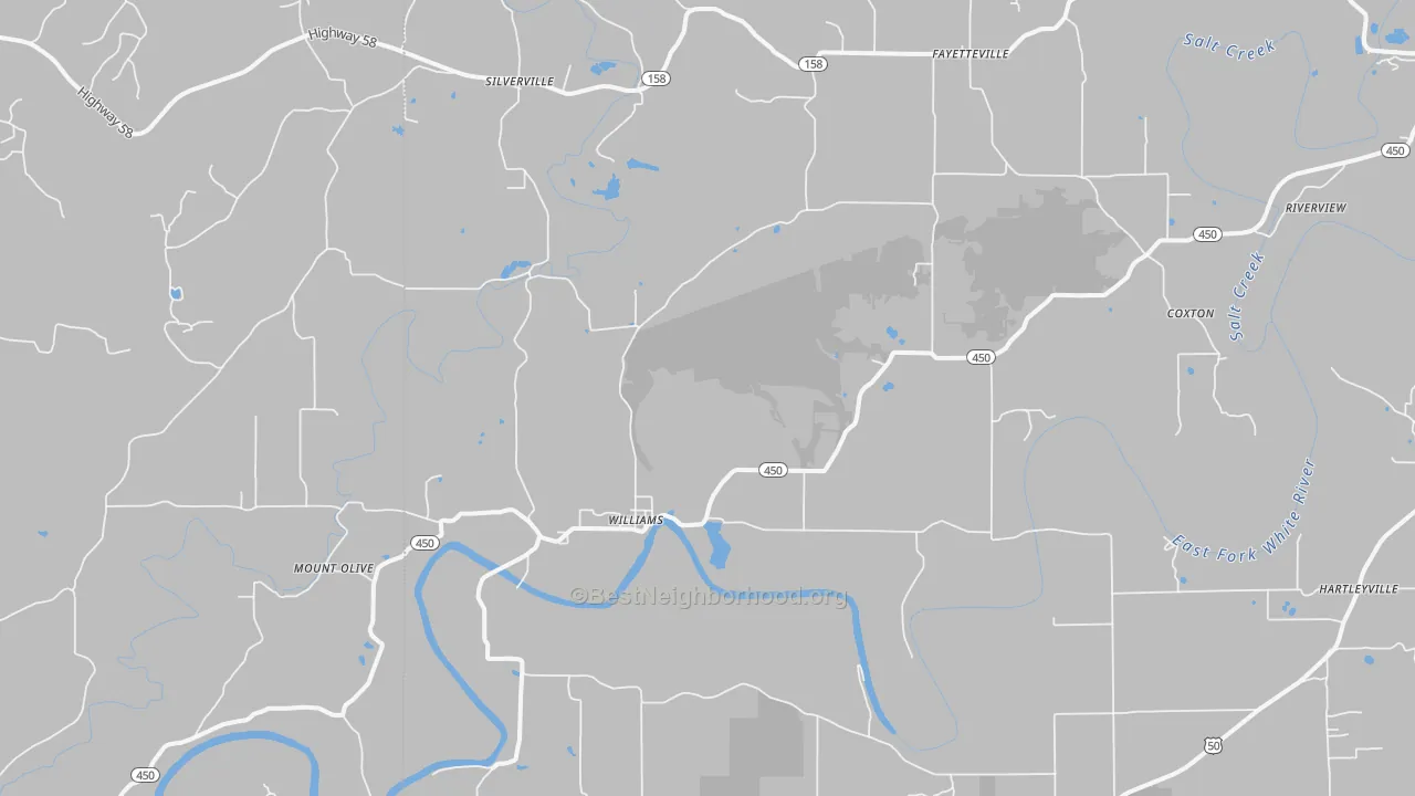 Transit Grade map of 47470, IN