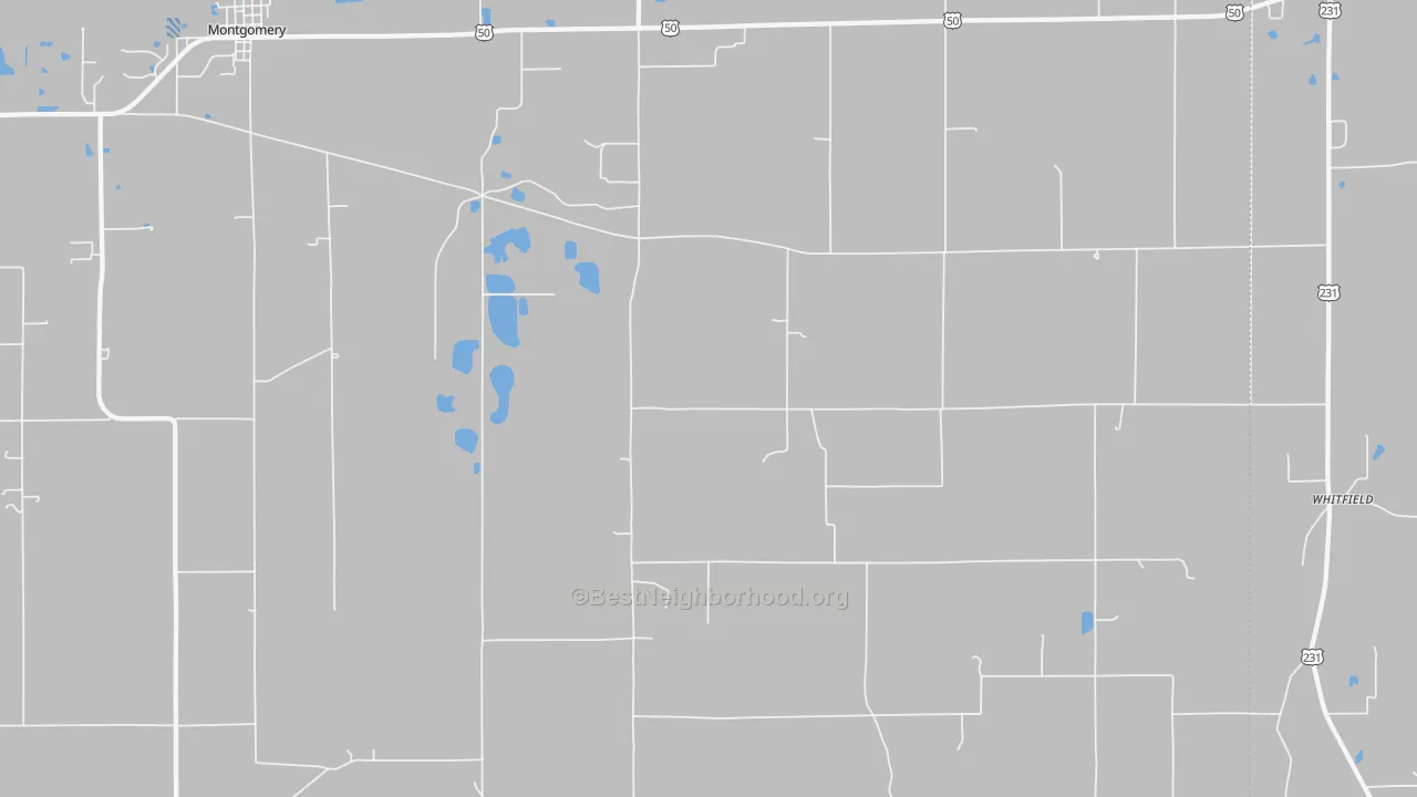 Transit Grade map of 47519, IN