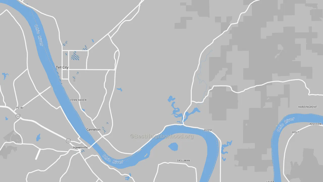 Transit Grade map of 47520, IN