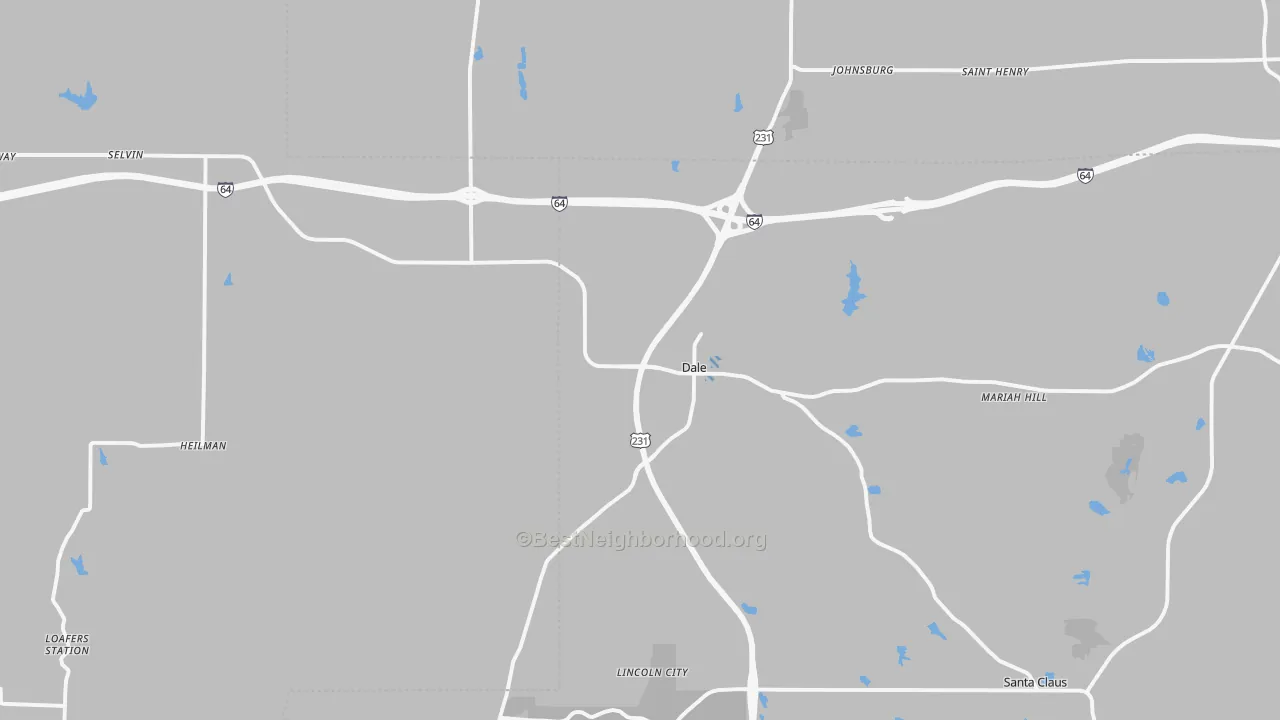 Transit Grade map of 47523, IN