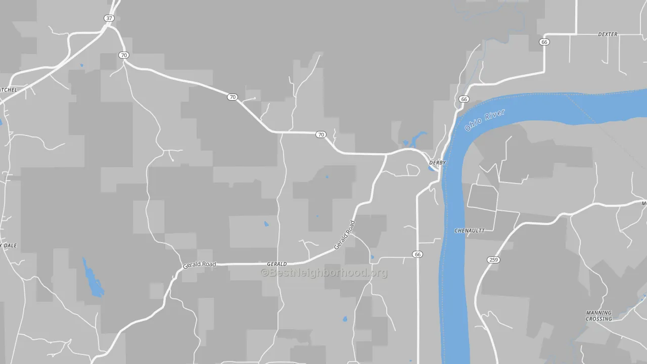 Transit Grade map of 47525, IN
