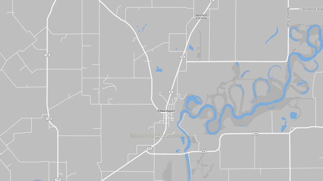 Transit Grade map of 47528, IN