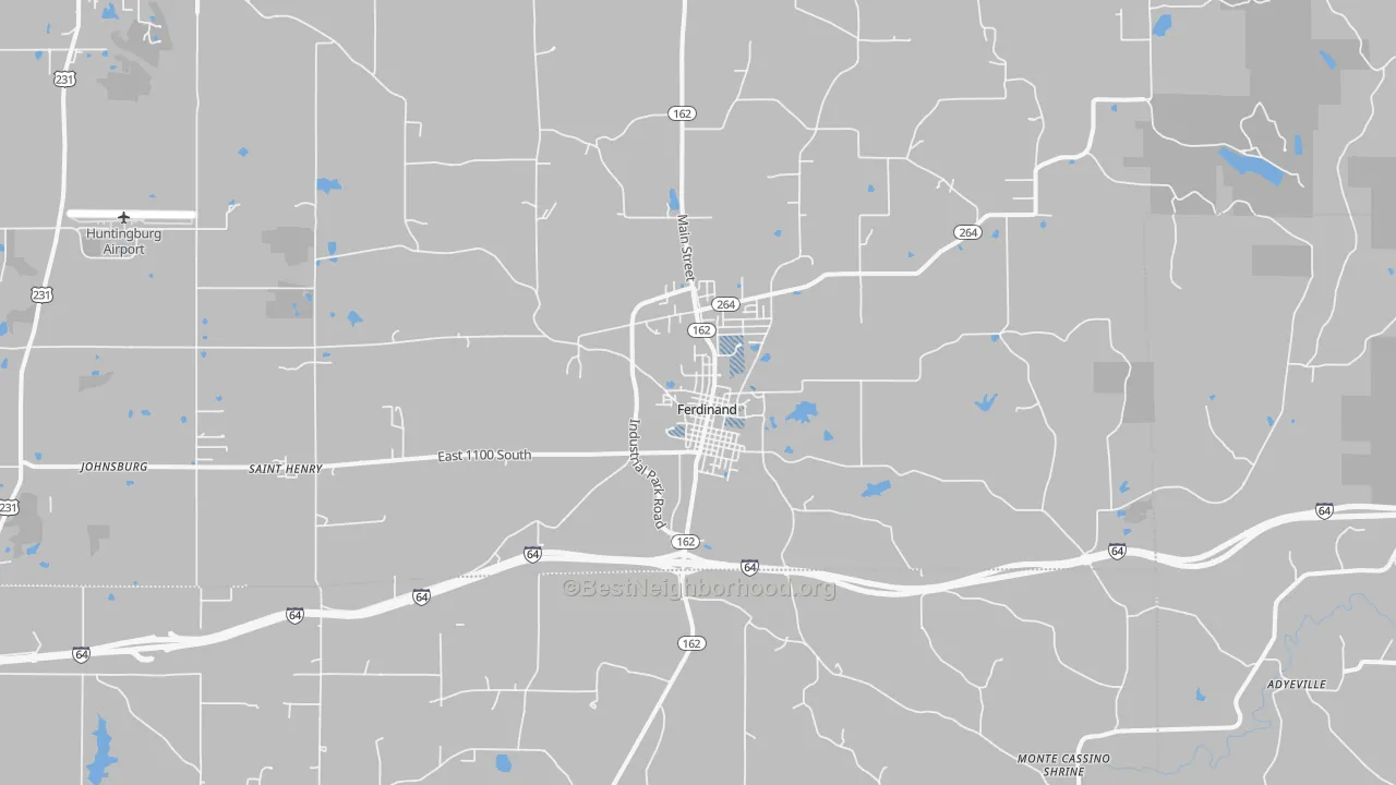 Transit Grade map of 47532, IN