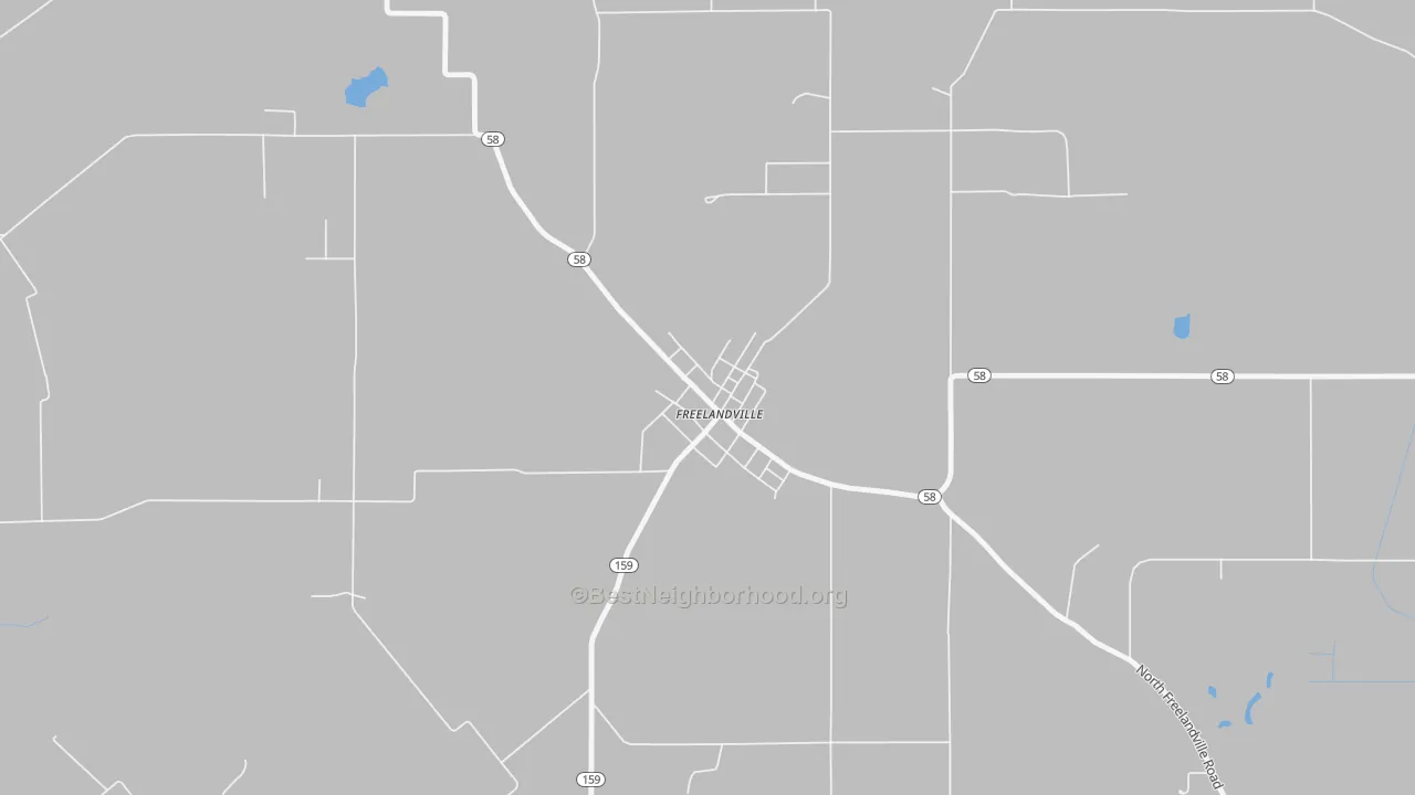 Transit Grade map of 47535, IN