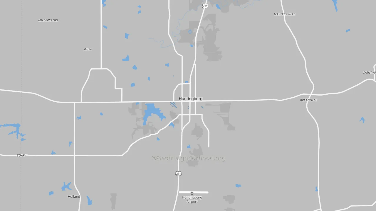 Transit Grade map of 47542, IN