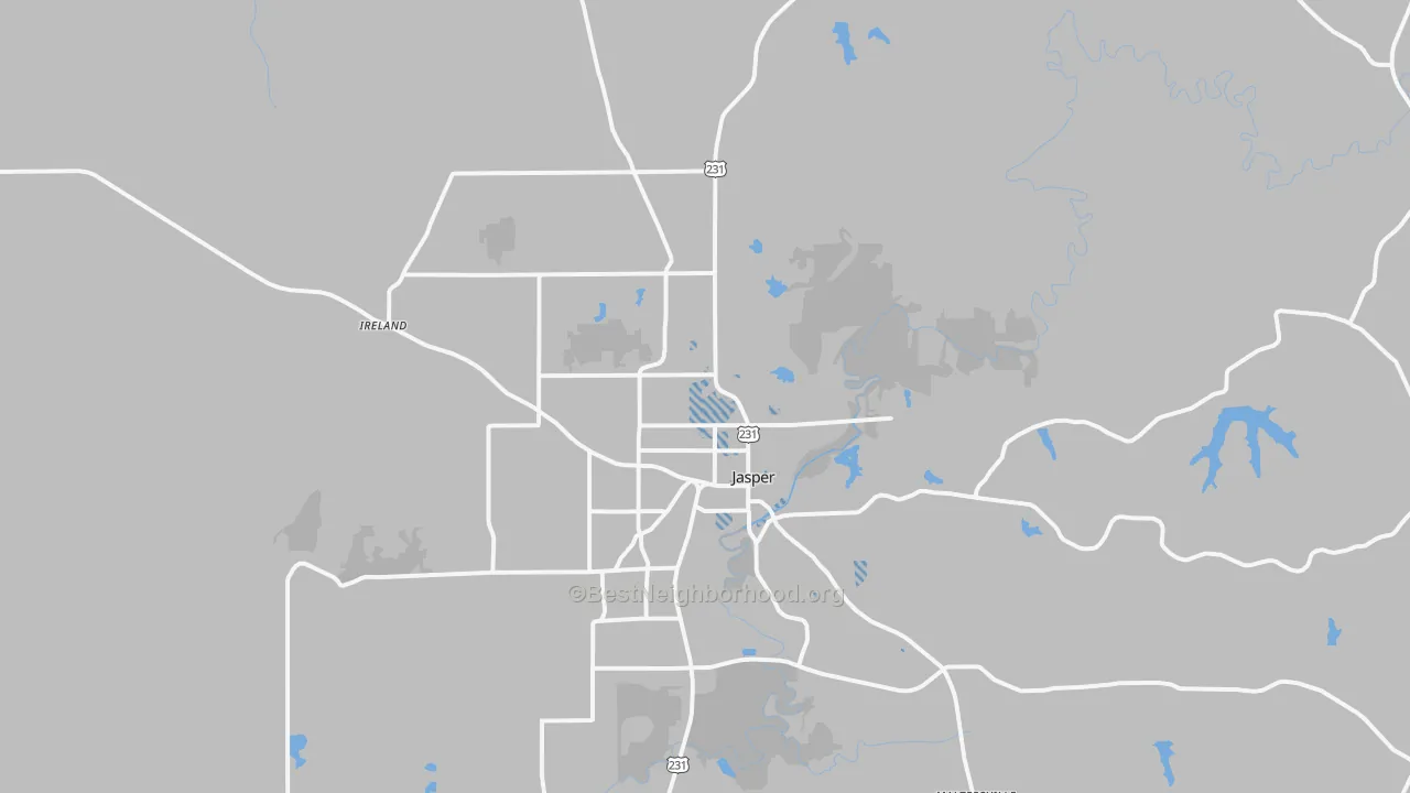 Transit Grade map of 47546, IN