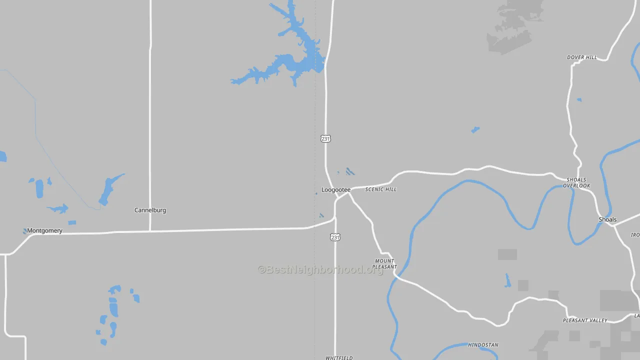 Transit Grade map of 47553, IN