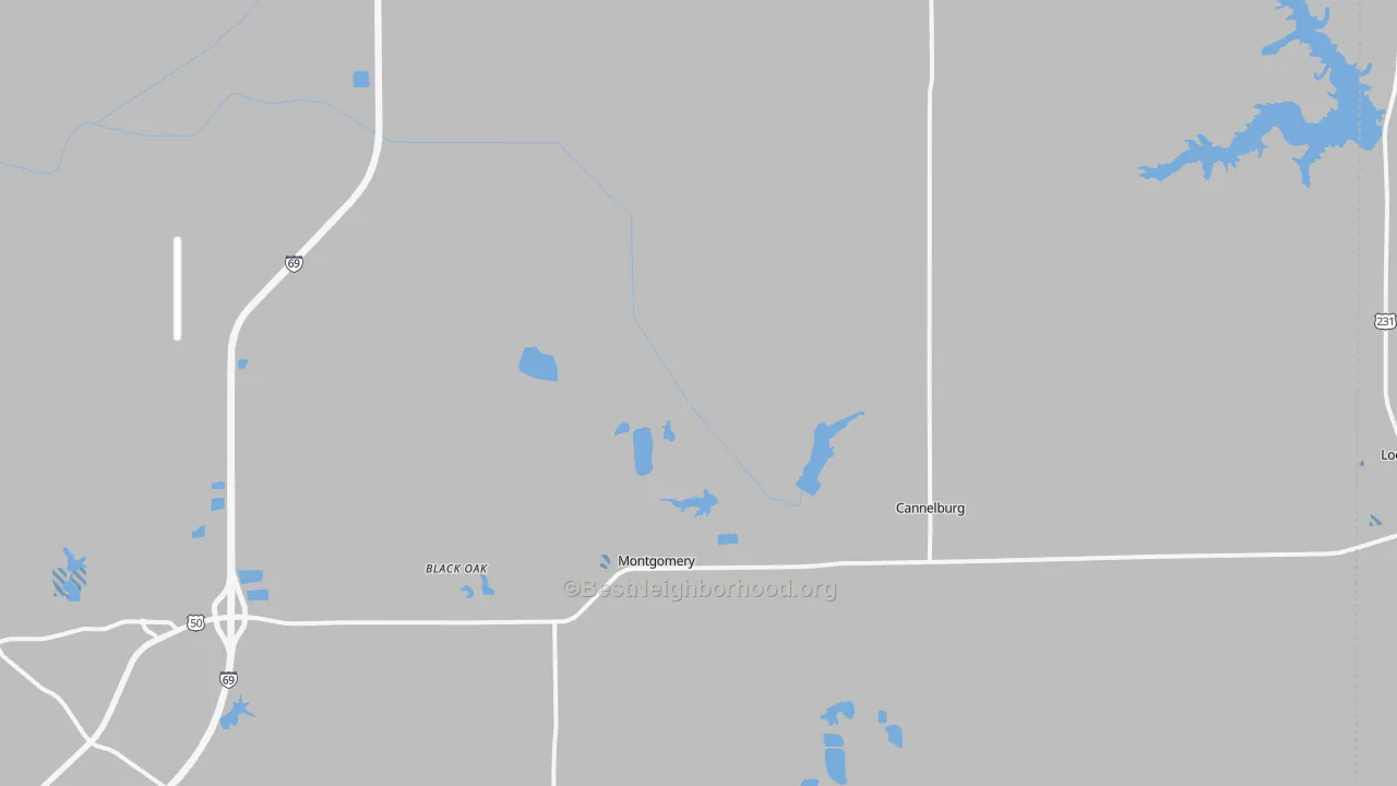 Transit Grade map of 47558, IN
