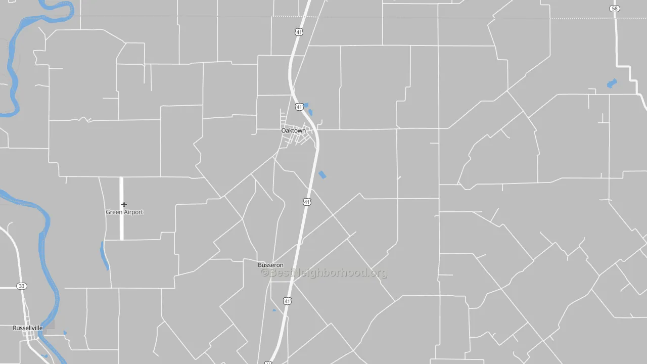 Transit Grade map of 47561, IN
