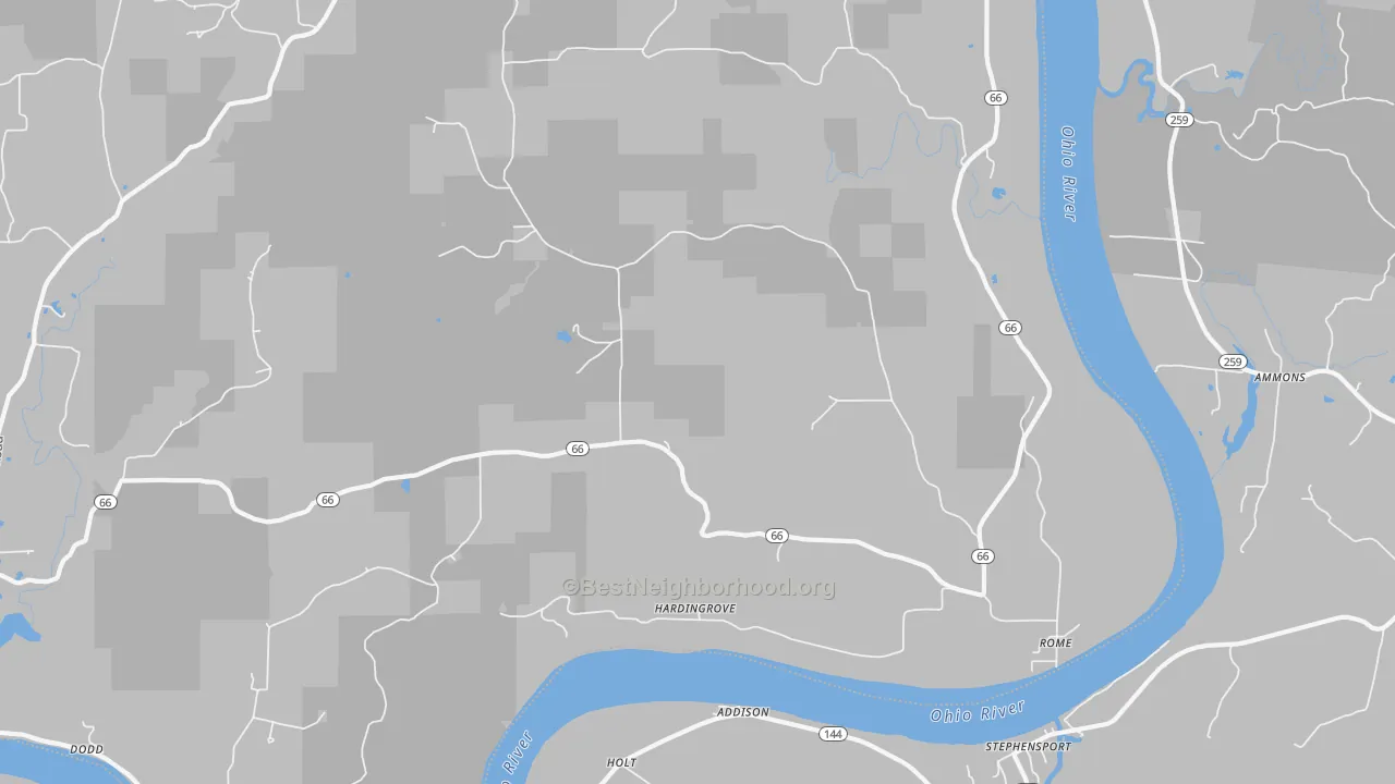 Transit Grade map of 47574, IN