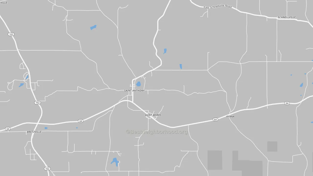 Transit Grade map of 47575, IN