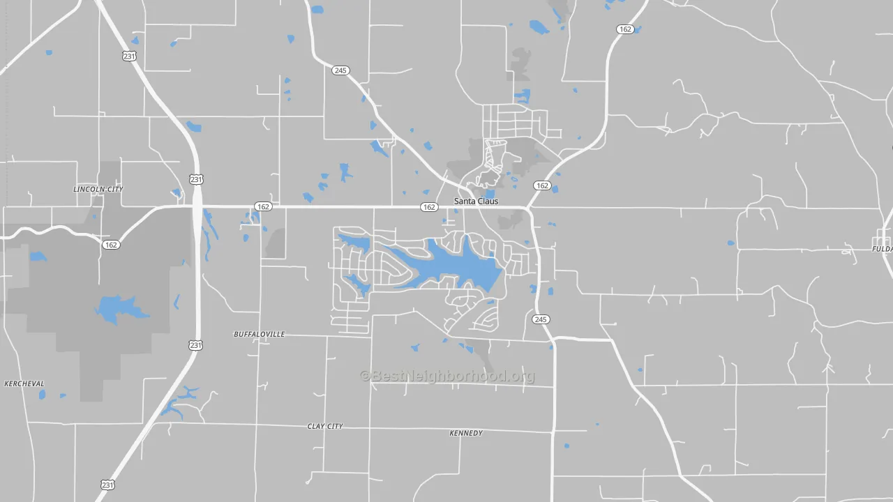 Transit Grade map of 47579, IN