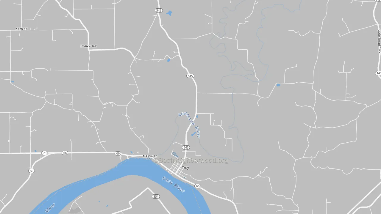 Transit Grade map of 47588, IN