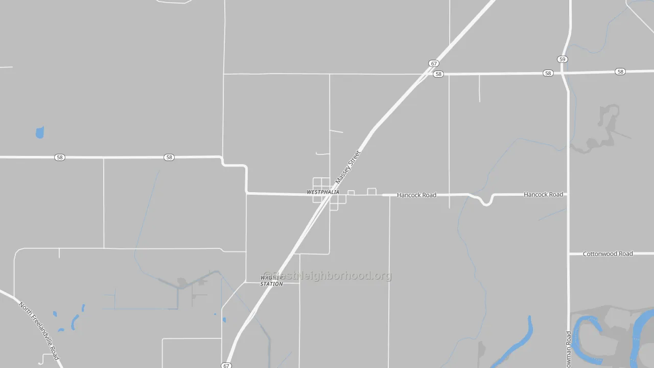 Transit Grade map of 47596, IN