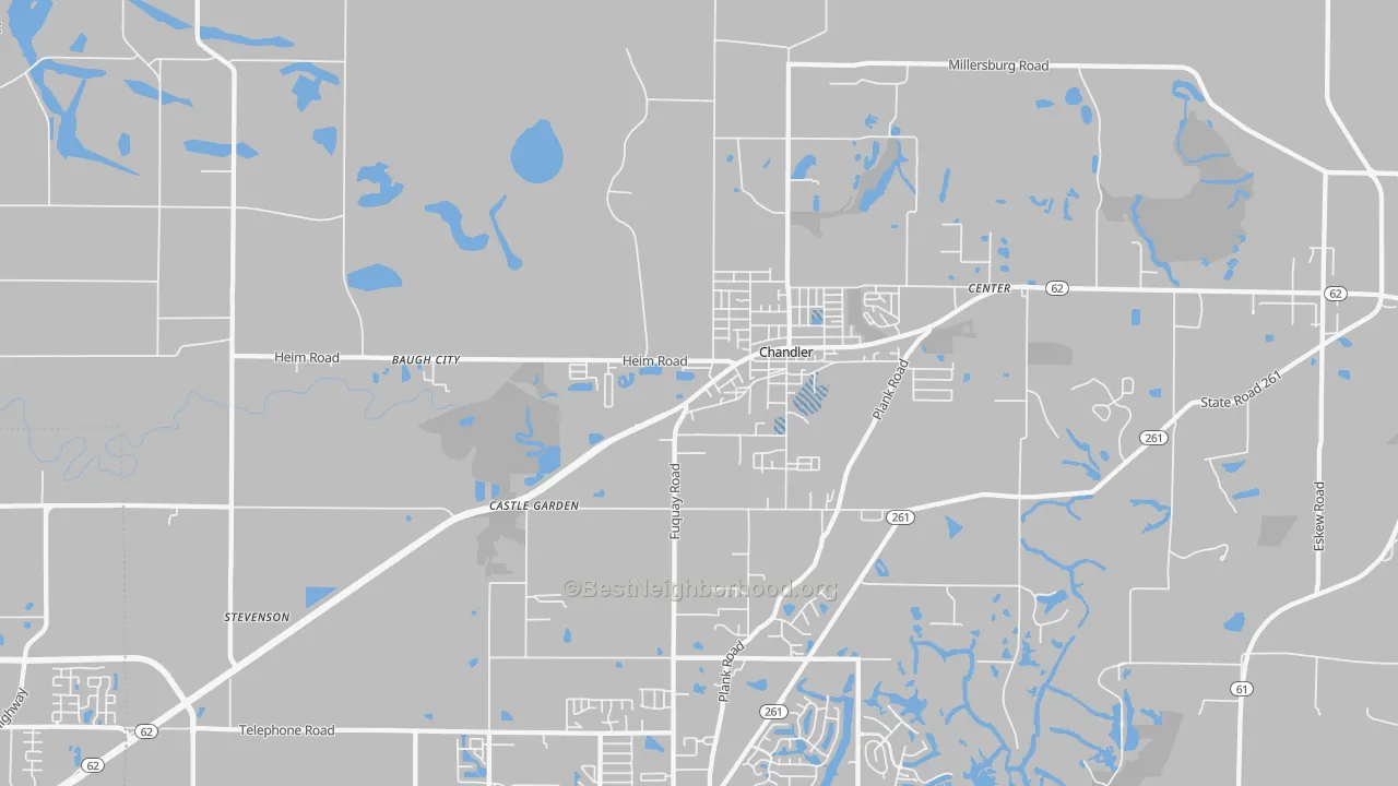 Transit Grade map of 47610, IN