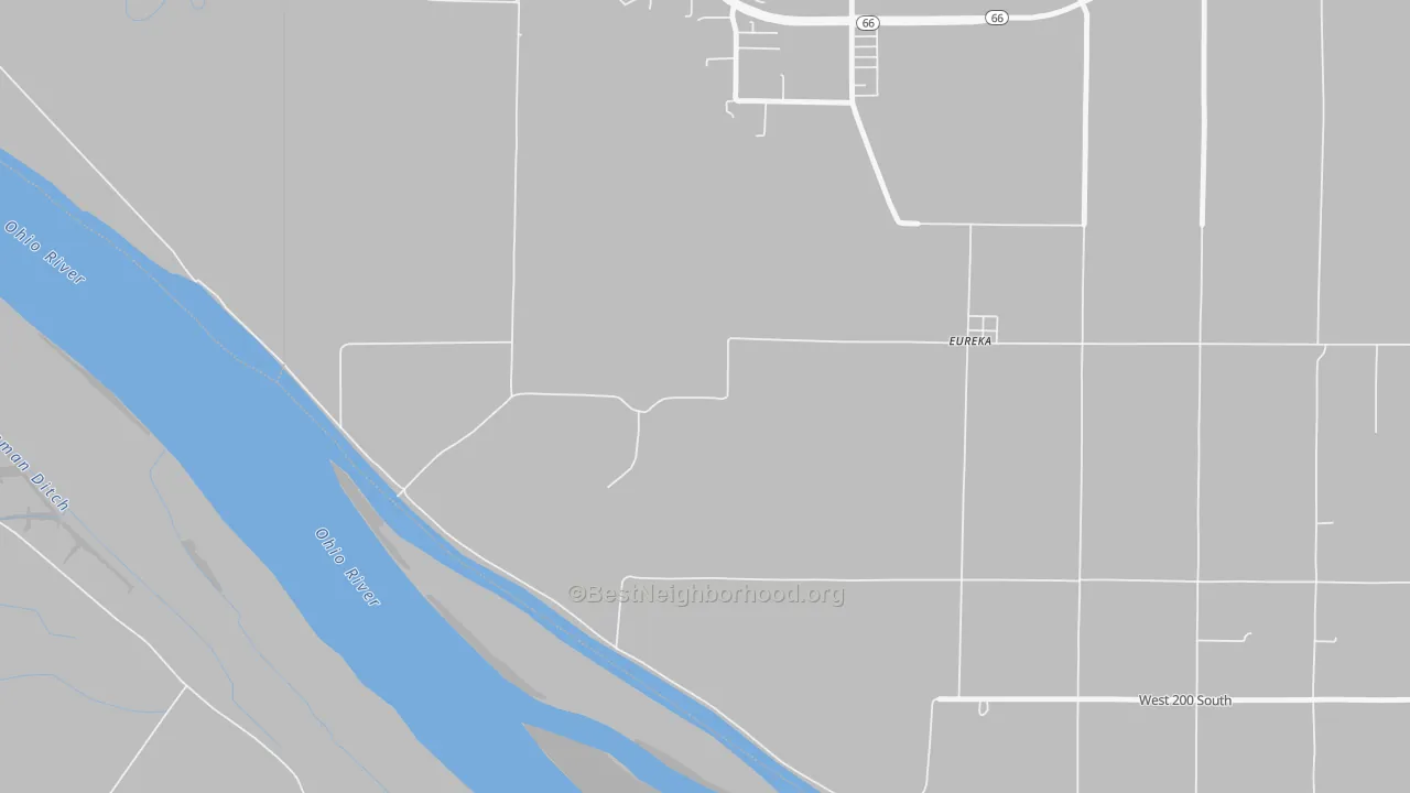 Transit Grade map of 47617, IN
