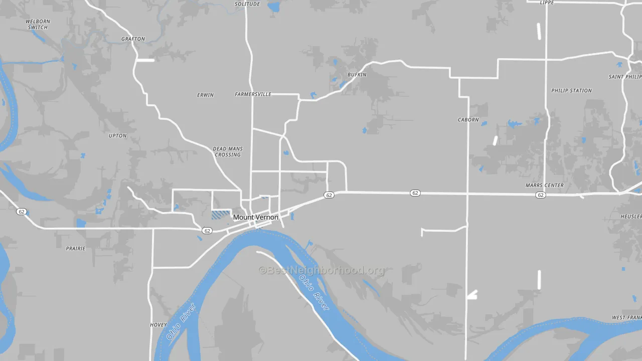 Transit Grade map of 47620, IN