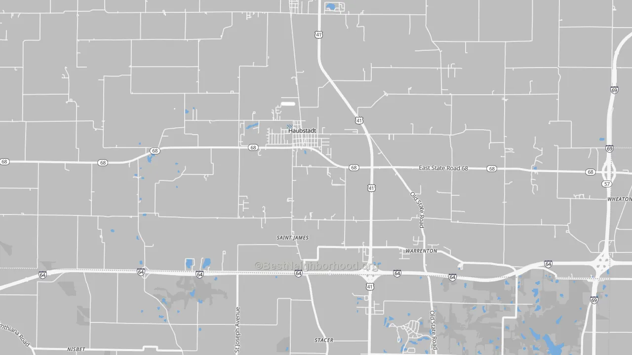 Transit Grade map of 47639, IN