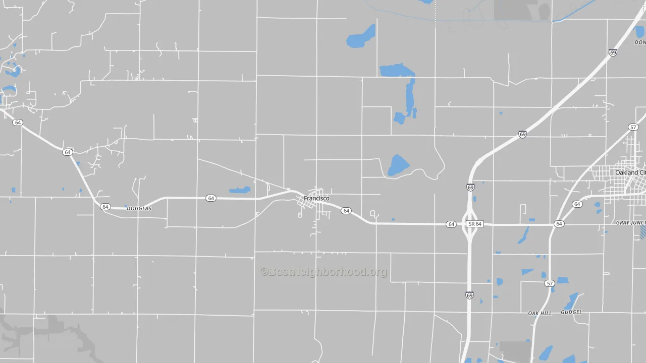 Transit Grade map of 47649, IN